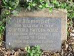 Isipingo Cemetery Grave Clifford Wood 1963