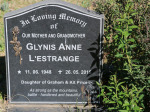 Kamberg - St Peters Anglican Church grave Glynis Lestarange 2015