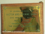 Karkloof St Marks Church plaque Gower Shaw. (1)