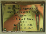 Karkloof St Marks Church plaque Gower Shaw. (2)