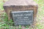 Karloof St Marks Church grave Barbara Vendy 2006