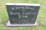 Karloof St Marks Church grave Basil Ernest Raw