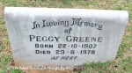 Karloof St Marks Church grave Peggy Greene