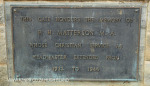 Kearsney College Chapel Gate plaque RH  Matterson