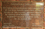 Kearsney College Greyhound Pavillion plaque 1983