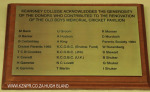 Kearsney College Tuckshop and Cricket Pavillion Donors