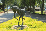 Kearsney College entrance drive and sculpture (1)