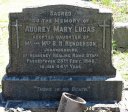 Kearsney Manor - Graveyard - grave - Audrey Mary Lucas (Henderson) 1946 - Kearsney Healing Home staff