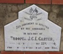 Ladysmith - Intombi Camp Cemetery - Grave - Trooper JCE Carter ILH Jan 22 1900