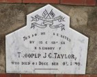 Ladysmith - Intombi Camp Cemetery - Grave - Trooper JG Taylor - ILH - 1899 -