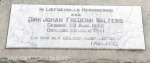 Ladysmith Garden of Remembrance Grave Dirk J Walters 1941