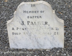 Ladysmith Garden of Remembrance Grave  Sapper J Palmer RE 1900