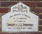 Ladysmith Garden of Remembrance Grave  Trooper J Downing ILH 1900