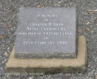 Ladysmith Garden of Remembrance Grave Trooper W Shaw 1900 of Enteric