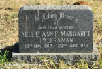 Lions Bush Farm Cemetery grave Nellie Palframan 1973