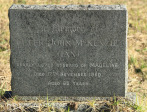 Lions Bush Farm Cemetery grave Peter John (Ian) McKenzie 1960