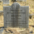 Lions Bush Farm Cemetery grave Peter McKenzie Brown 2004