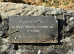 Lions Bush Farm Cemetery graveDuncan Carmichael McKenzie 1979)