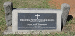 Lidgetton St Mathews Church Cemetery Grave  Colonel Peter Francis M.C.