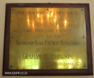 Nottingham Road Farmers Hall donation plaque Graham Hutchinson 1933