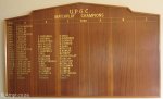 Umdoni Park Golf Course -  Honours Board - Matchplay Champions