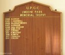 Umdoni Park Golf Course -  Honours Board - Memorial Trophy