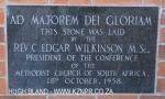 Epworth Chapel Plaque Edgar Wilkinson 1958
