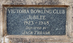 PMB - Victoria Bowling Club - Prince Elizabeth Drive - Plaque - Jack Thrash - Jubilee - 1923 to 1948