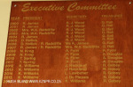 PMB Bowling Club Executive Committee honours board
