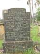 Voortrekker Cemetery East grave  Roberts & Poole families
