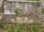 Voortrekker Cemetery West - Grave Alice S Fox - 1927