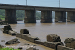 Umzimkulu mouth bridge and old training harbour walls (1)
