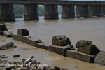 Umzimkulu mouth bridge and old training harbour walls (2)