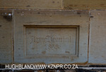 Reichenau Church fron facade  entrance and Foundation stone 1898 (1)