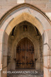 Reichenau Church fron facade  entrance and Foundation stone 1898 (4)