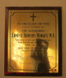 Richmond St Marys Anglican Church 1852 - Plaques - Vicar ET Burges