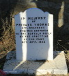 Rorkes Drift British Cemetery  in stockade Private Thorne 67th Dragoons