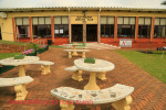 Scottburgh Bowling Club outside seating and entrance