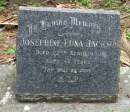 Scottburgh Cemetery grave Josephine Jackson 1950