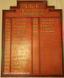 Scottburgh Golf Club honours boards B Div Champs