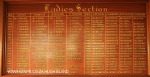 Scottburgh Golf Club honours boards Ladies section