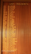 Scottburgh Golf Club honours boards Lady Presidents