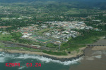 Port Shepstone CBD from the air - Road & Rail bridge - Umzimkulu mouth (2)