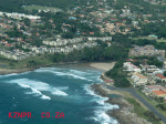 Uvongo Beach & Falls from air - Road Bridge & beach (1)