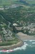 Uvongo Beach & Falls from air - Road Bridge & beach (3)