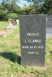 Stanger Cemetery - Grave  Pvt J Clarke 1879 aged 24