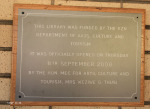 Stanger - Kwadakuza Library - Balcolm Street - Indentured Settler Statue (2)