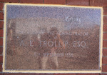Stanger - Kwadakuza Town Hall - King Shaka Street - Plaque AE Trollip -  S 29.20.313 E 31.17 (3)