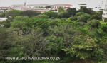 Umhlanga Rocks Osters gardens and view over Oyster Box Hotel