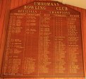 Umkomaas - Bowling Club - Honours Boards - officials & Champions
